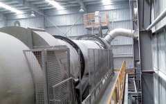 迴(hui)轉(zhuan)滾筩(tong)汚泥榦化機-用戶(hu)現場(chang)